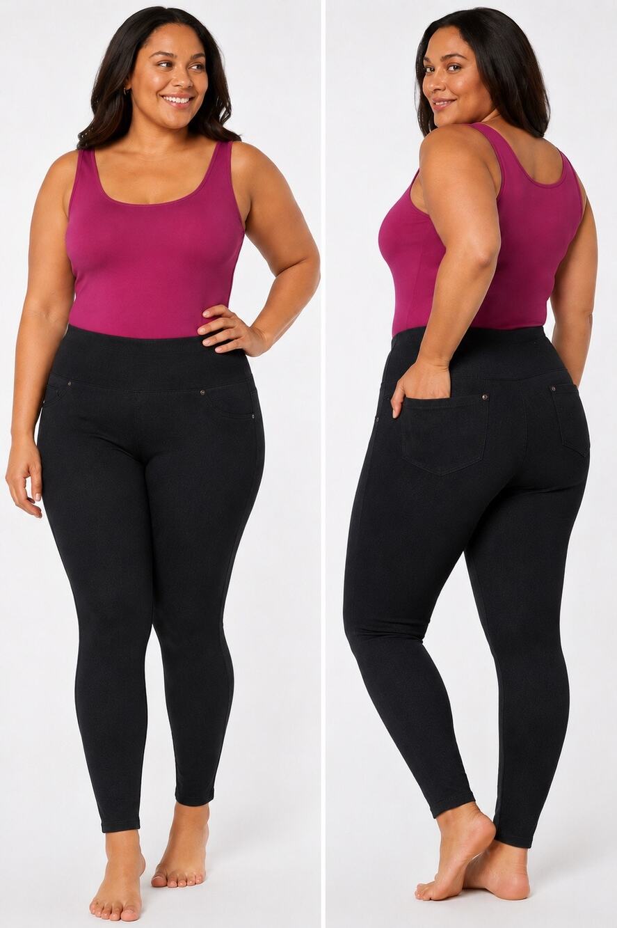 Ruby Ribbon Intomi Shapewear Leggings Black High Rise Smoothing Pants SZ L